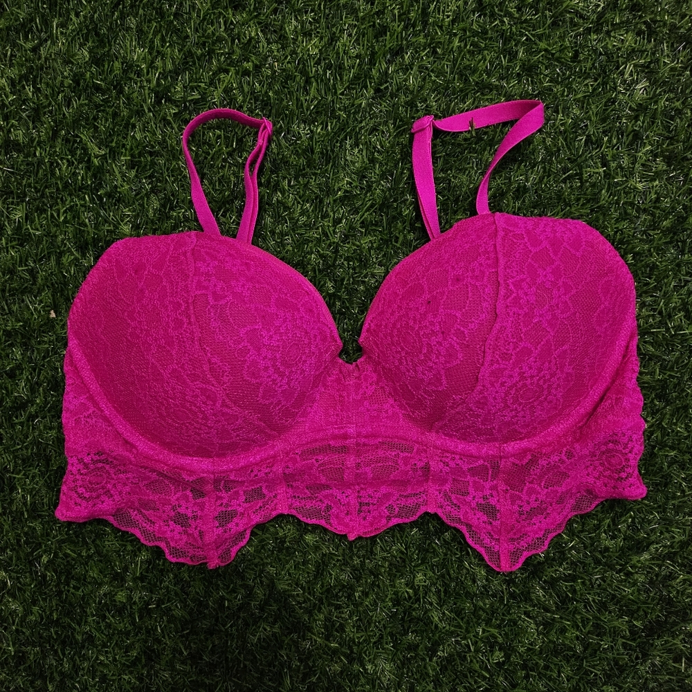 Victoria Secret Pink Molded Cup Lace Bralette